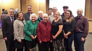 Members of Knox celebrate Volunteer Award winners.